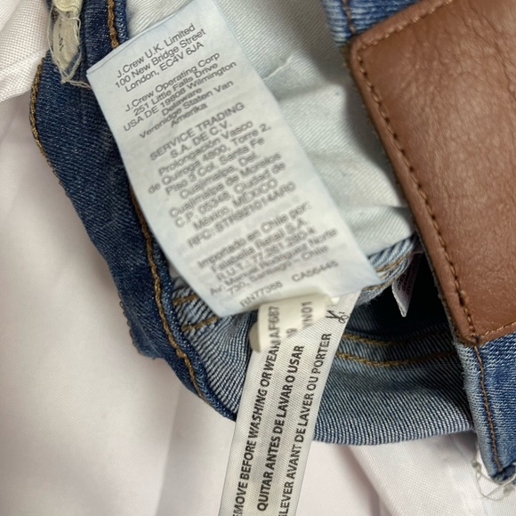 Madewell 10" High Rise Skinny Jeans Button Fly Raw Hem Mid Wash Denim Jean 26 - Picture 6 of 9